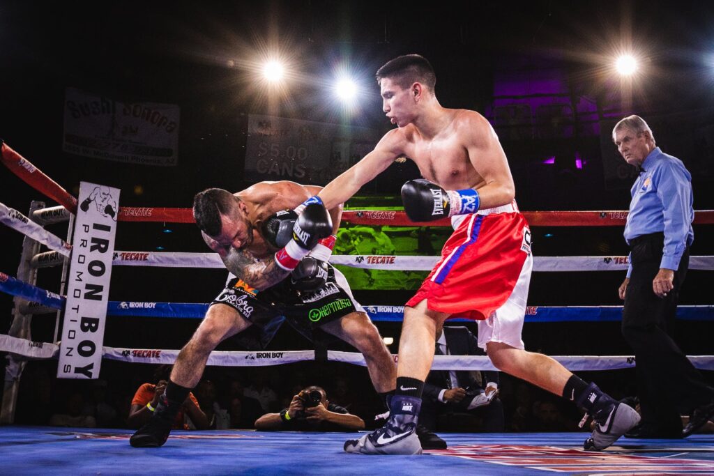 boxers inside a ring