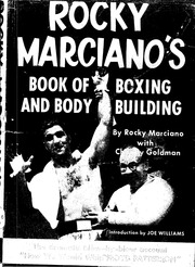 Portada del Libro de boxeo y culturismo de Rocky Marciano (Sobre técnica ,táctica y métodos de entrenamiento para boxeo)