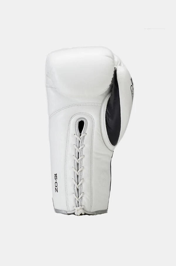 Guantes de Boxeo Sting Viper X, cierre de cuerda en Blanco